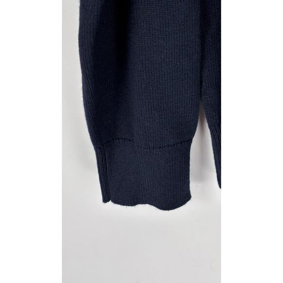 Banana Republic Striped Knit Crew Neck Sweater Pullover Mens Size Large Blue New - Picture 4 of 6